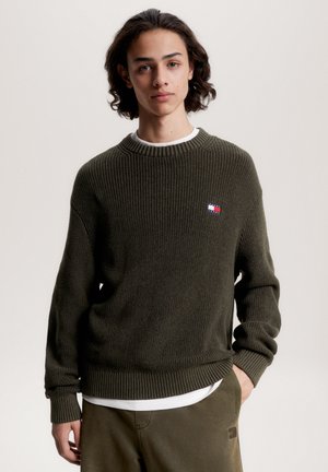 BADGE - Jumper - drab olive green