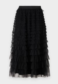 VMNAJA RUFFLE SKIRT - Dolgo krilo - black
