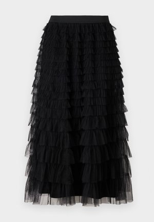 Vero Moda VMNAJA RUFFLE SKIRT - Maxinederdele - black