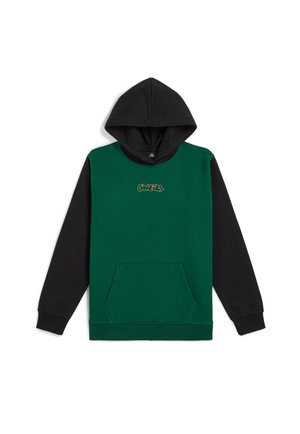 Mikina s kapucňou - emerald envy colour block