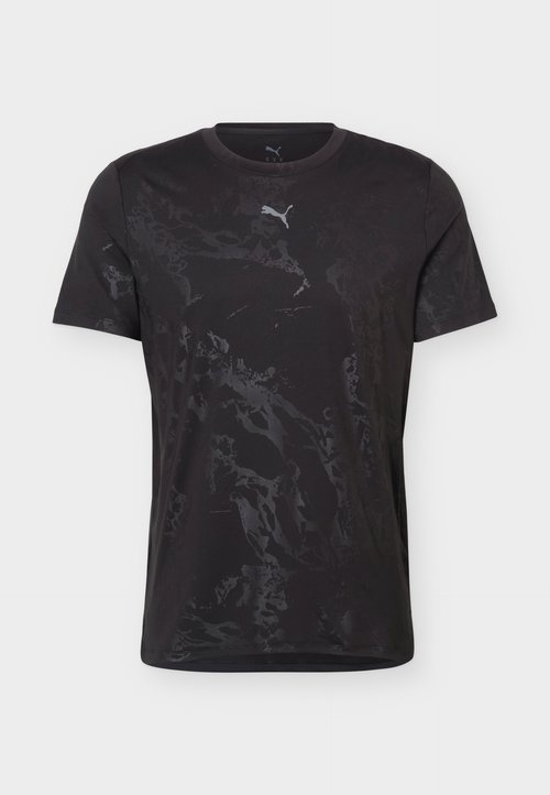 PUMA EMBOSSED TEE - Sports T-shirt - black — foto 5