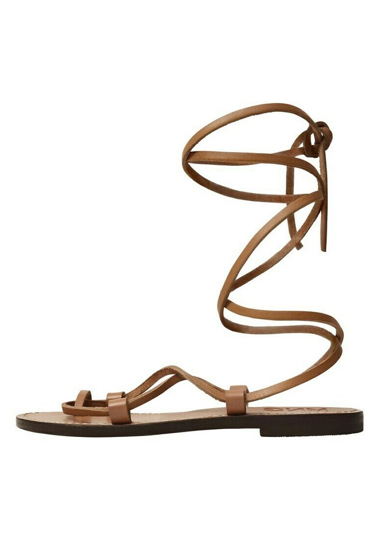 Mango Sandalias de dedo - marron moyen/marrón claro - Zalando.es
