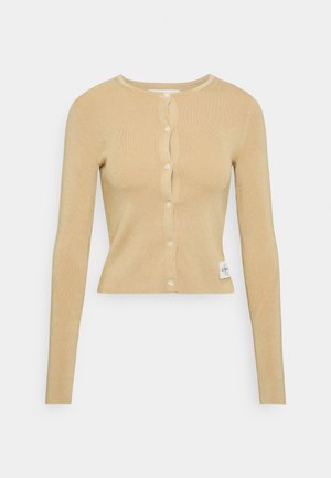 BADGE CARDIGAN - Chaqueta de punto - tawny sand