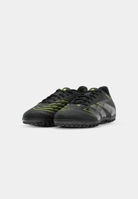 adidas Performance PREDATOR CLUB TF - Turf football boots - core black/carbon/lucid lemon