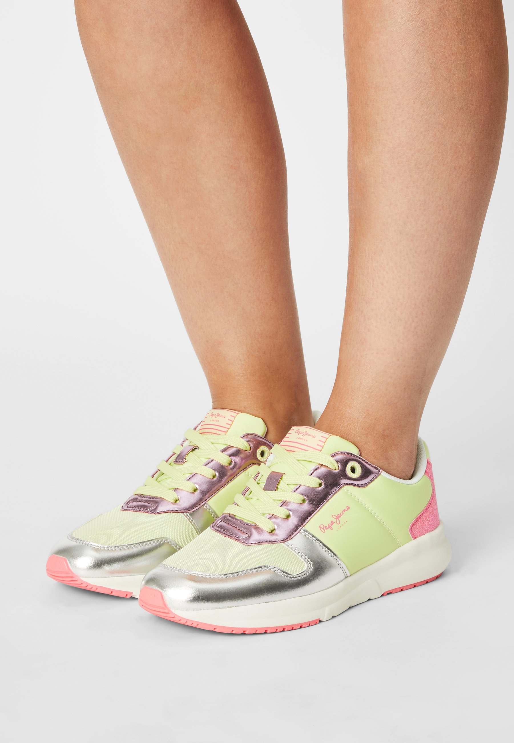 Pepe Jeans SAFFRON GLAM - Sneakers laag - soft lime/Lichtgroen - Zalando.nl