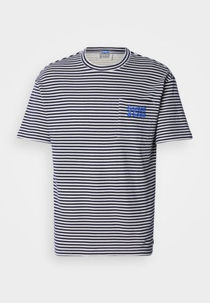 Scotch & Soda POCKET - Print T-shirt - white / navy