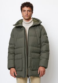 Marc O'Polo - PUFFER HERO HOOD WELT AND BELLOW POCKETS - Pūkinė striukė - copley brown Miniatiūros vaizdas 1