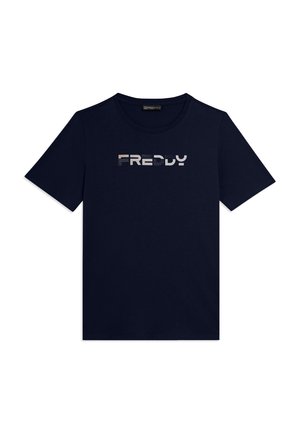 MANICA CORTA CON LOGO OLOGRAFICO - T-shirt con stampa - dark blue