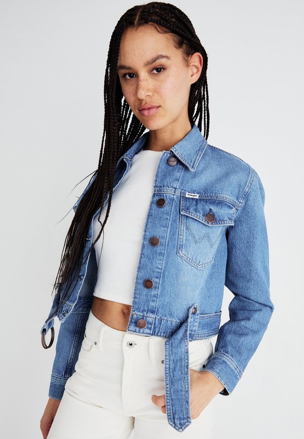 MOTO JACKET - Denim jacket - blossoming2