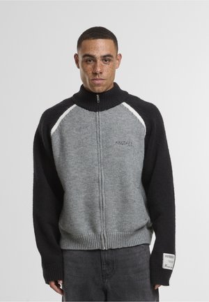 ZIP - Strickjacke - black grey