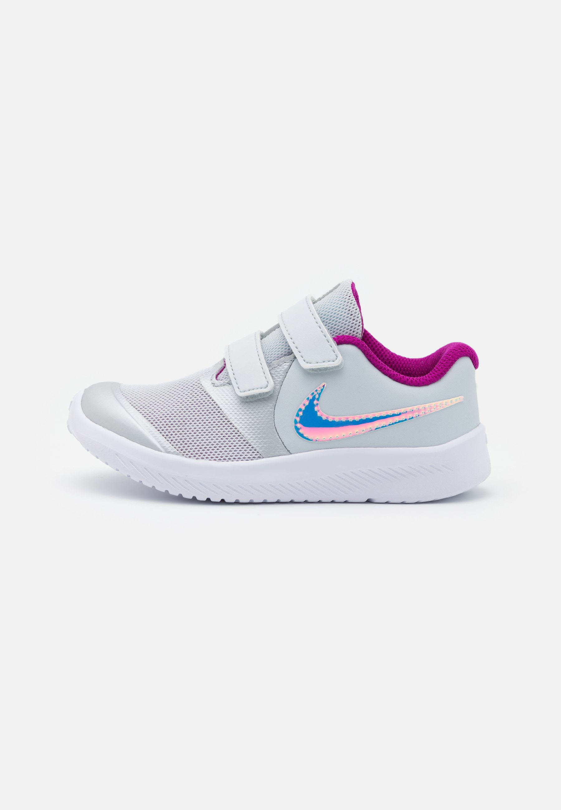 Nike Performance STAR RUNNER 2 POWER UNISEX - Hardloopschoenen neutraal -  pure platinum/multicolor/barely volt/red plum/white/Lichtgrijs - Zalando.be