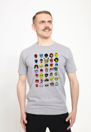 MARVEL HERO PACK - Print T-shirt - melange grey