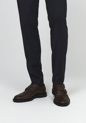 MAFITCH LEATHER MONK STRAP  - Mocassins de ville - dark brown