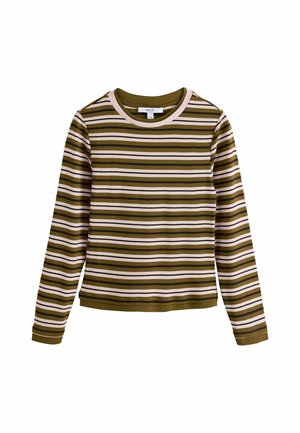 Next, LONG SLEEVE LAYERED CREW NECK T-SHIRT - Camiseta de manga larga - pink stripe