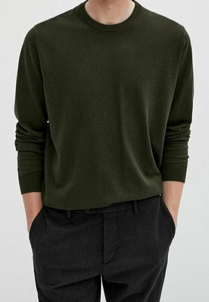 Trui - mottled green