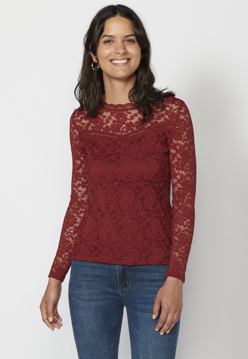 Koroshi LONG SLEEVE - Pusero - granate   maroon