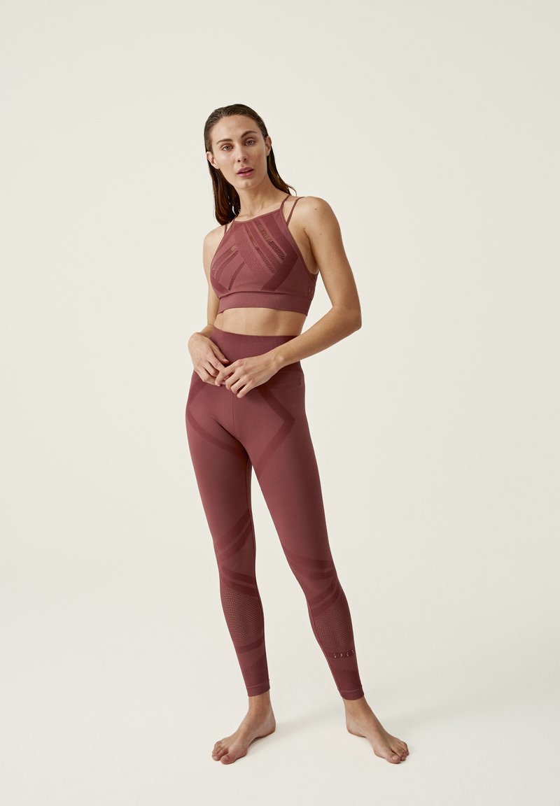Damen Sportbekleidung | Born Living Yoga MAYA Sport-BH mit mittlerer Stützkraft nostalgie/bordeaux - JK31511 Damen Sportbekleidung | Born Living Yoga MAYA Sport-BH mit mittlerer Stützkraft nostalgie/bordeaux - JK31511