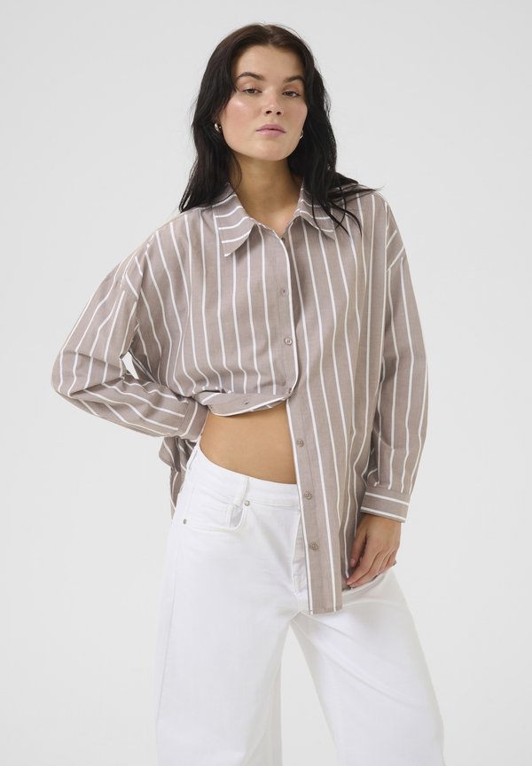 KIONA - Hemdbluse - walnut striped