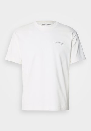 Marc O'Polo SHORT SLEEVE CREW NECK ARTWORK - Print T-shirt - egg white