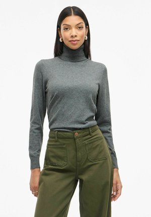 VIKERRY ROLLKRAGEN - Pullover - medium grey melange
