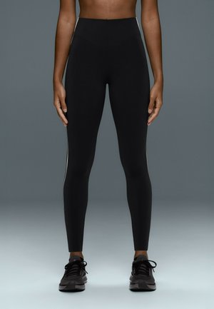 OYSHO, ANKLE-LENGTH HIGH RISE COMPRESSIVE CORE CONTROL BLOCK LEGGINGS - Legging (type pantalon) - black