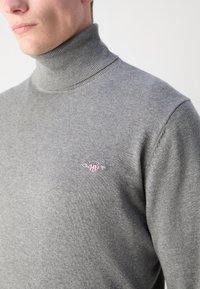 GANT CLASSIC ROLLERNECK - Vesta - dark grey melange