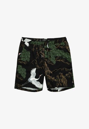 JP1880, BERMUDA SHORTS, ALL-OVER PRINT, ELASTICATED WAISTBAND - Trainingsbroek - black