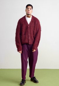Obey Clothing PATRON CARDIGAN - Casaco de malha - zinfandel