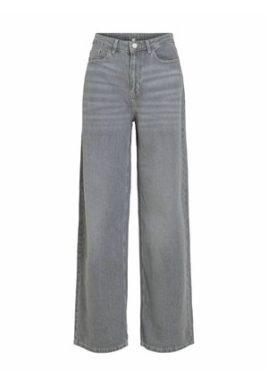 VILA, VIFREYA JAF HW JEANS - NOOS - Wide Leg - medium grey denim