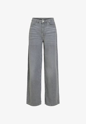 VILA, VIFREYA JAF HW JEANS - NOOS - Wide Leg - medium grey denim