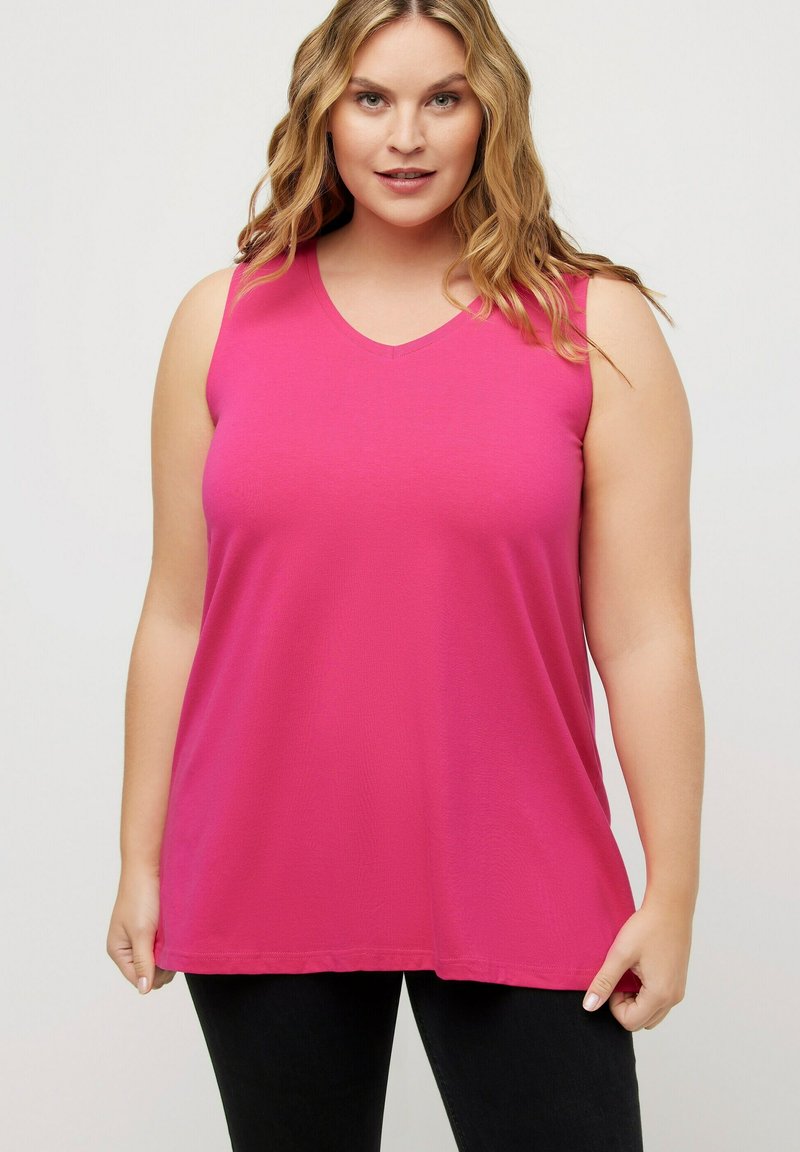 Ulla Popken ÄRMELLOS - Top - pink