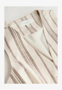 Sélectionné, brown ecru stripe