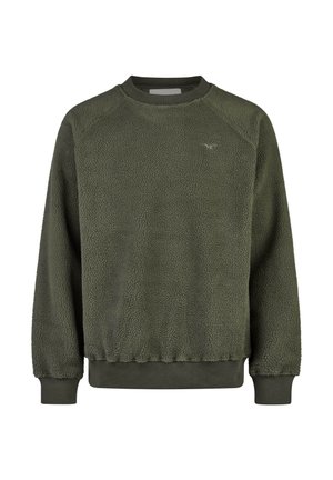 CREWNECK FLANEUR - Fleecepullover - tea leaf
