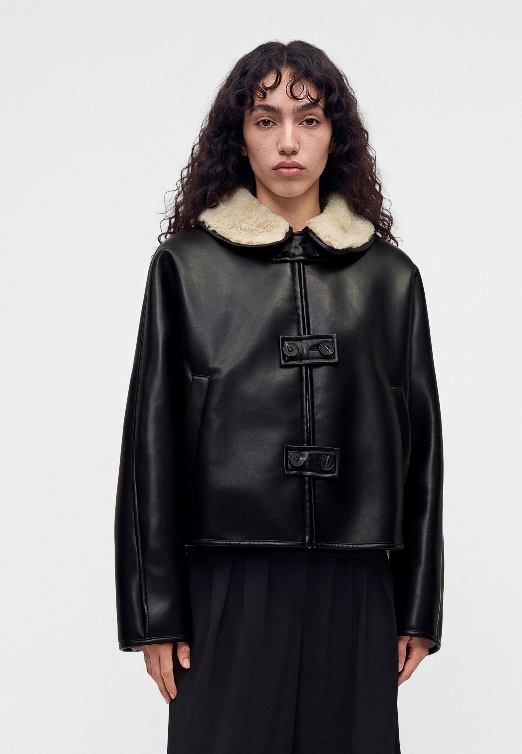 Claudie Pierlot  페이크 레더 자켓
