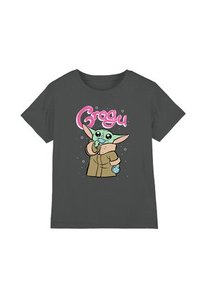 Star Wars STAR WARS GROGU BUBBLE - T-Shirt print - dark grey