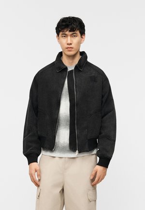 Τζιν μπουφάν - black washed