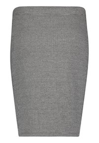 Černobílá sukně ve vzoru houndstooth. Hladká tkanina, přiléhavý střih, délka ke kolenům s vysokým pasem. Hladké švy, žádné viditelné kovové prvky.