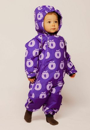 Småfolk, SNOWSUIT FOR TODDLERS WITH APPLES - Φόρμα χιονιού - purple shadow