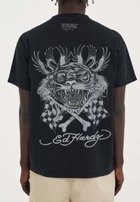 Ed Hardy - MONO RACING TIGER - Print T-shirt - black Thumbnail Image 1