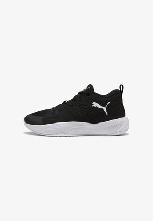 Puma, COURT PRO 3 MID BASKETBALLSCHUHE UNISEX - Zapatillas de baloncesto - black- white
