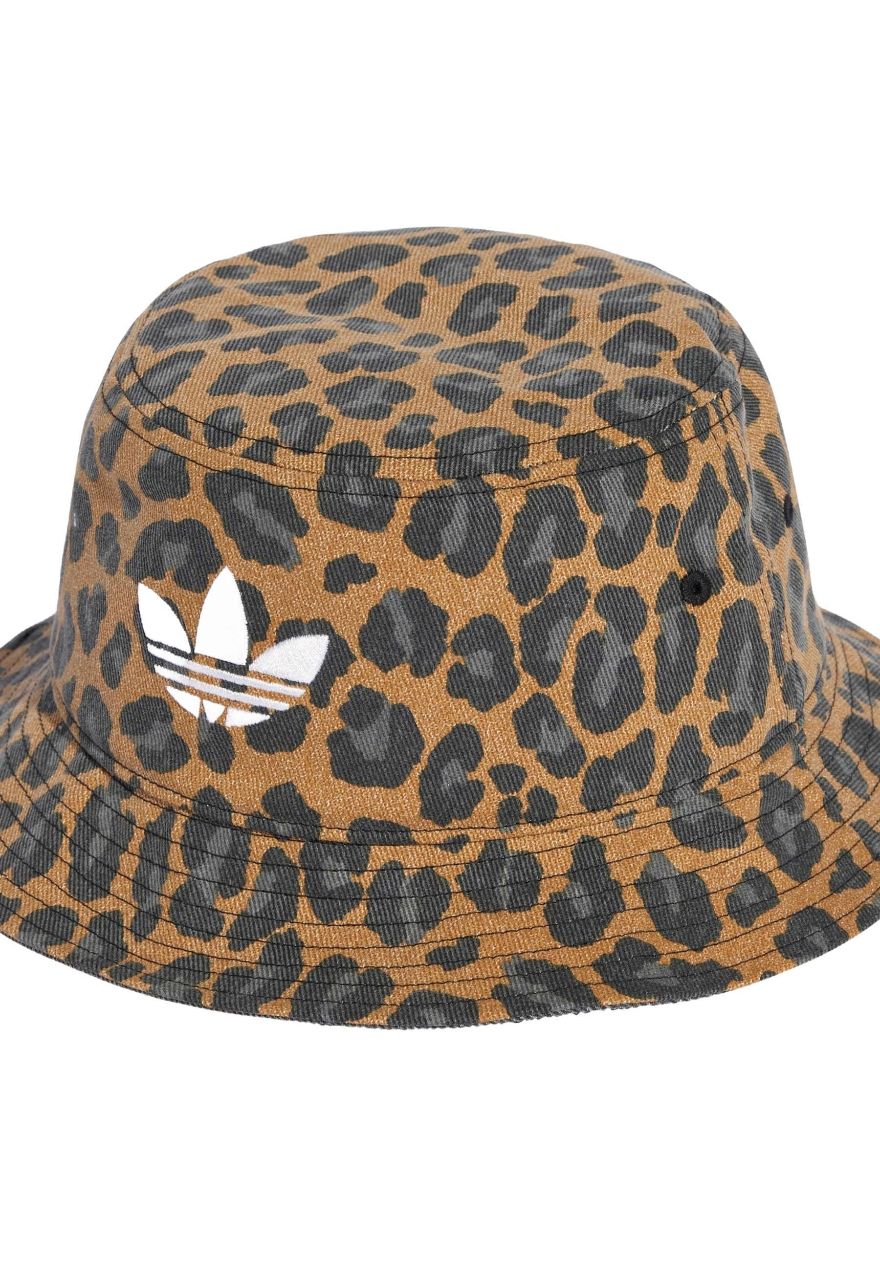 ハット UNIVERSAL CHEMISTRY Leopard Drop Bucket Hat 4FK1112 Brown Leopard Cheetah Warm Winter Bucket Hat Fx Fur Fuzzy