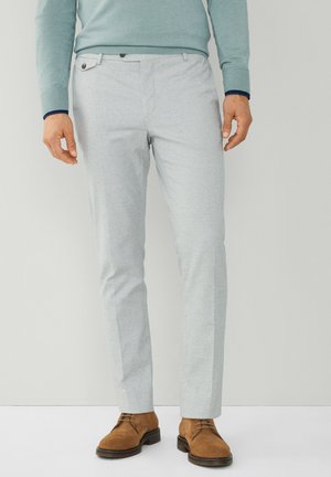 MICRO HNDSTOOTH - Chinos - blue