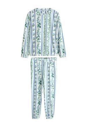 TALL FIT - COSY LONG SLEEVE SET - Pizsama szett - blue floral