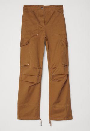 SAFARI PANTS - Oldalzsebes nadrágok - cognac