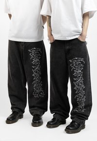 Wasted Paris - VARG CASPER PANT UNISEX - Džínsy baggy - black Miniatúrny obrázok 1