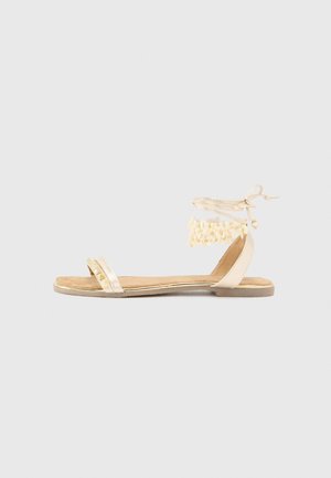 PHOEBE - Ankle cuff sandals - gold-coloured