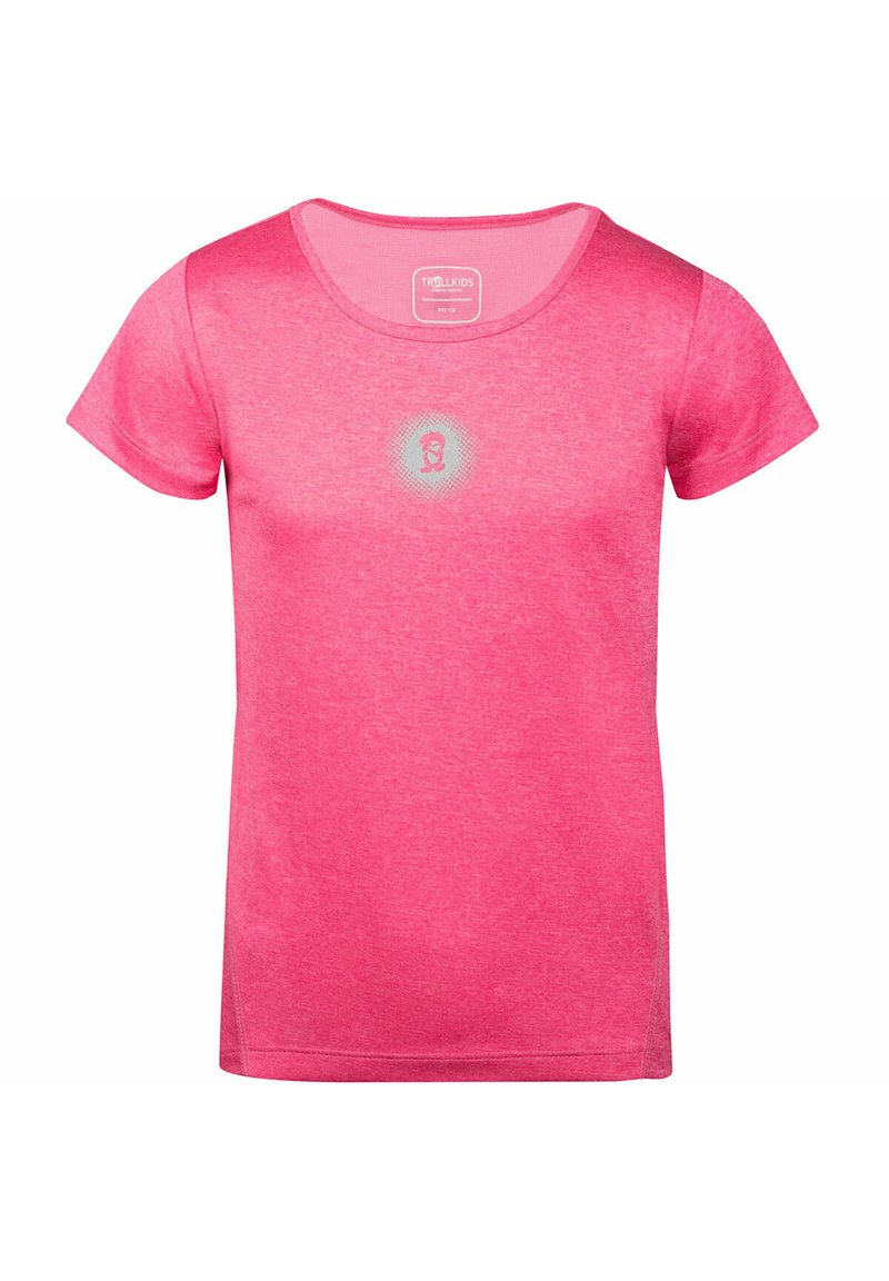 Trollkids T-shirt basic donkerroze