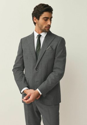 REGULAR FIT - TAILORED CHECK - Blazer jacket - grey
