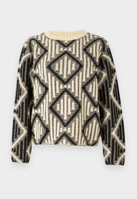 OBJFERKA  - Neule - sandshell/black