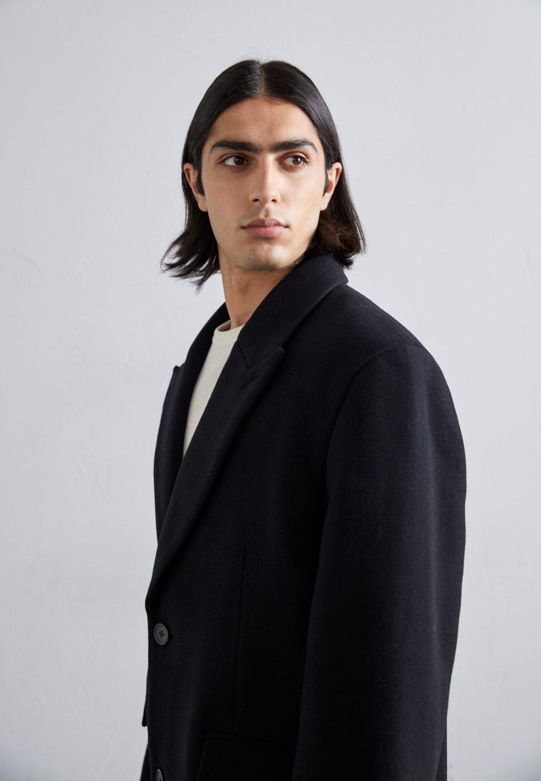 Holzweiler MARTIN COAT - Classic coat - black - Zalando.co.uk